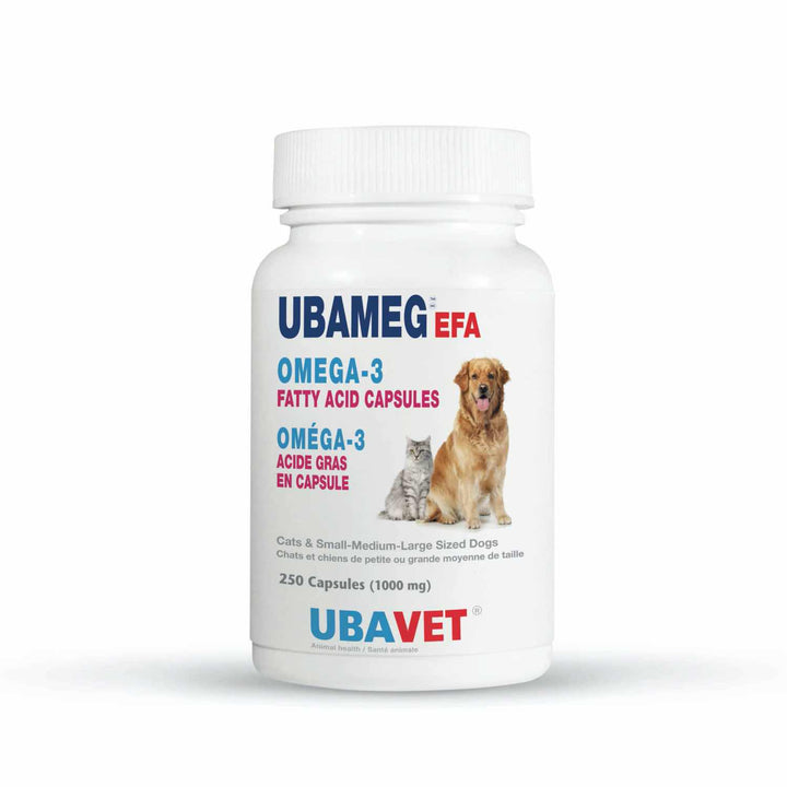 Ubavet Ubameg EFA Omega-3 1000 mg Capsules for Dogs &amp; Cats