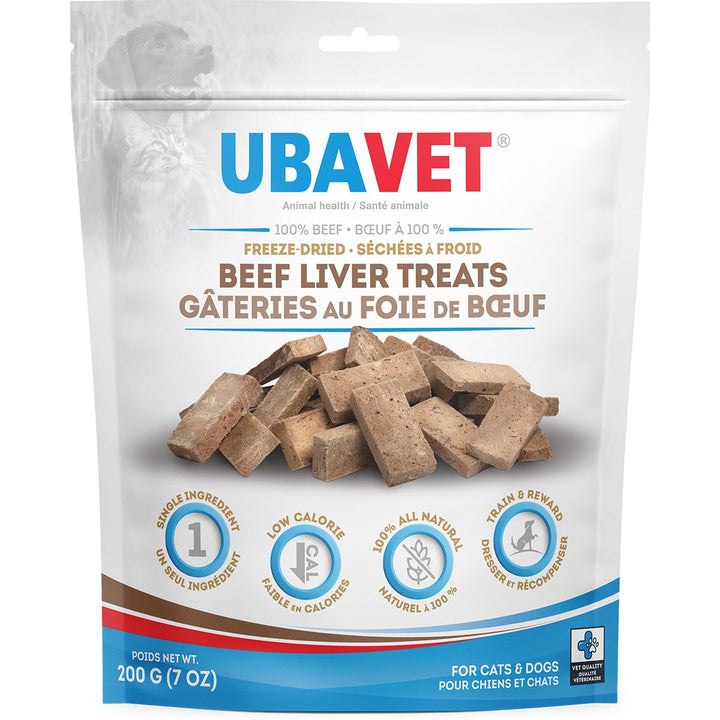 Ubavet Freeze Dried Beef Liver Treats for Dogs