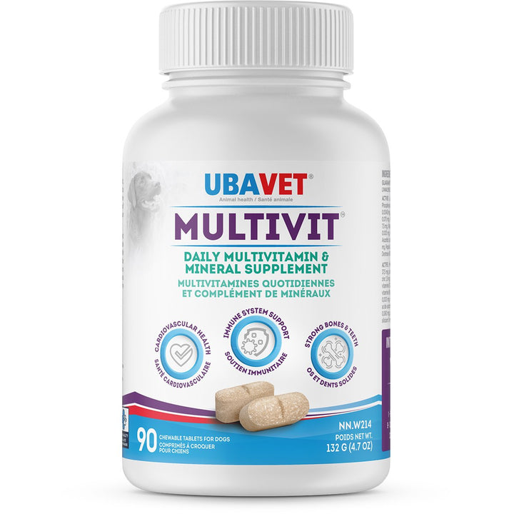 Ubavet MultiVit Chicken Flavored Vitamin Tablets for Dogs &amp; Cats