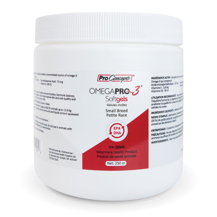 ProConcepts OmegaPro-3 Omega-3 Softgels for Small Breed Dogs
