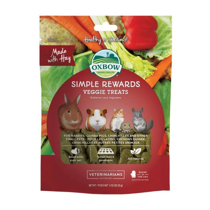 Oxbow Simple Rewards Vegetable Treats for Small Animals - 85g