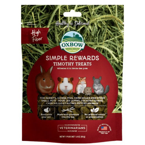 Oxbow Simple Rewards Timothy Treats for Small Animals 40g