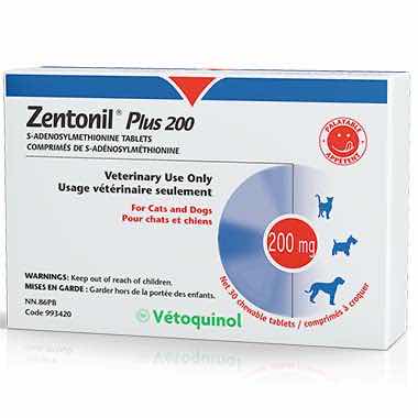 Vetoquinol Zentonil Plus 200 mg Liver Support Tablets for Dogs &amp; Cats