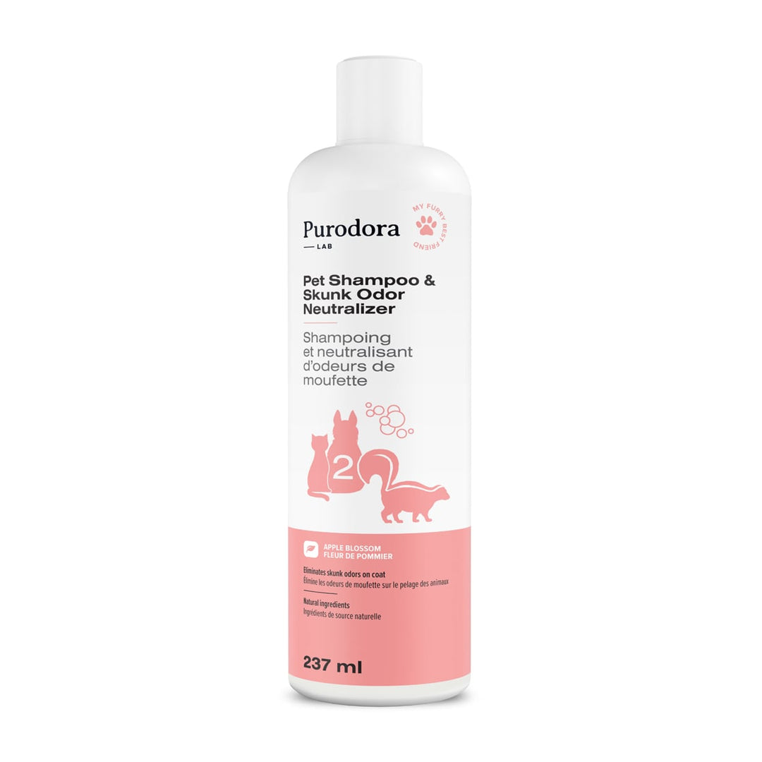 Purodora Pet Shampoo &amp; Skunk Odor Neutralizer for Dogs &amp; Cats 237ml