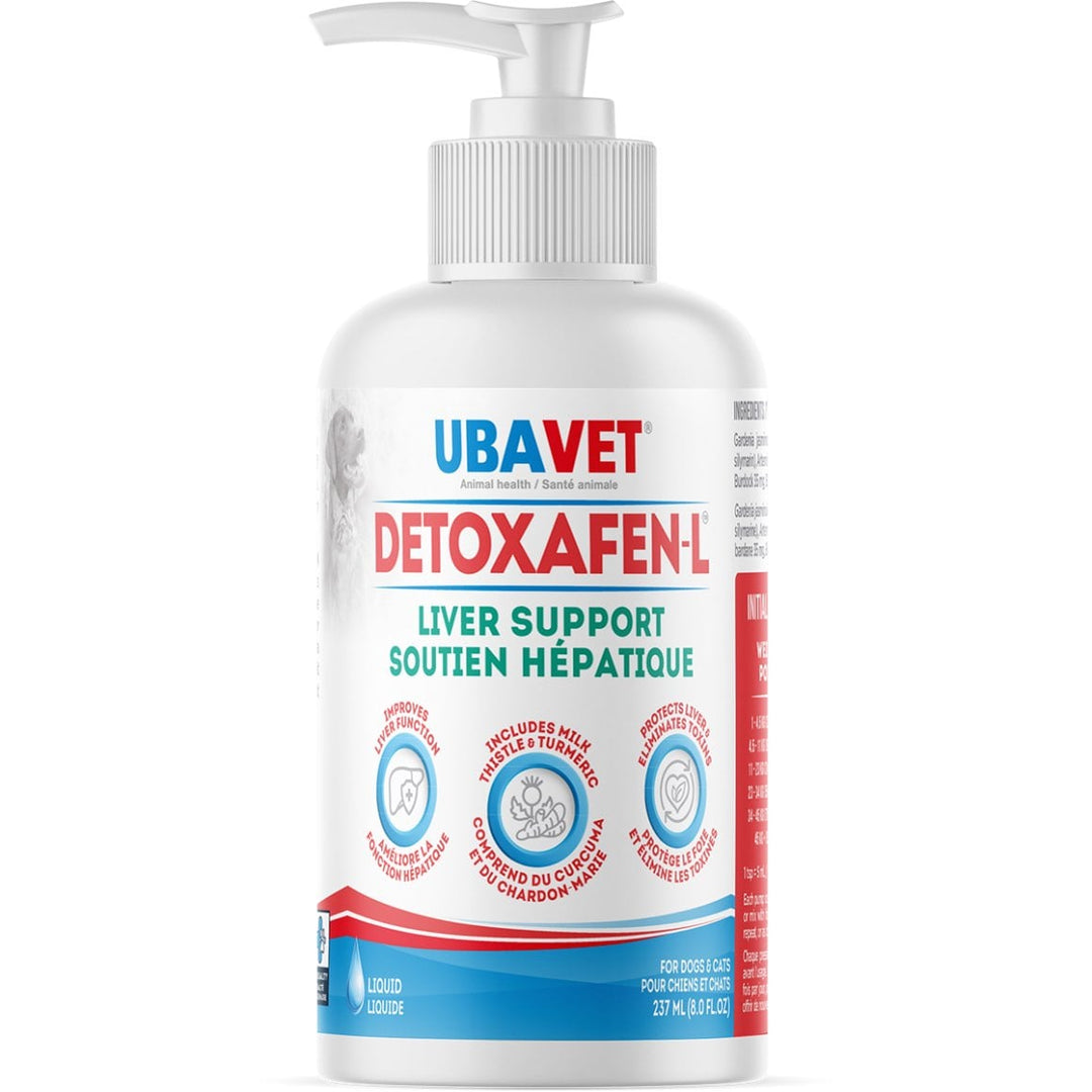 Ubavet Detoxafen-L Apple Liver Detox Supplement 237ml
