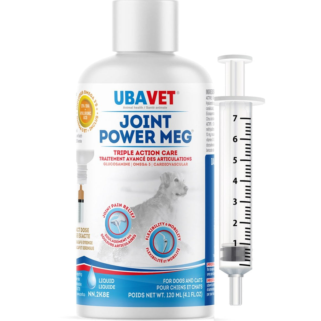 Ubavet Joint Power Meg Maximum Joint Care Liquid Supplement for Dogs and Cats