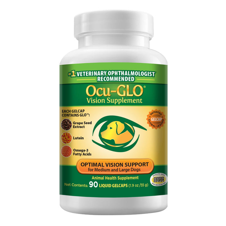 Animal Necessity Ocu-GLO Vision Support Gelcaps for Medium &amp; Large Dogs, 90 Capsules