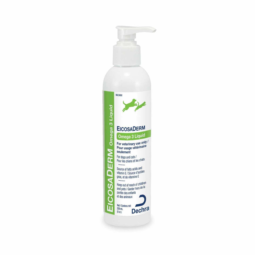 Dechra EicosaDerm Omega 3 Liquid Skin &amp; Coat Supplement for Dogs &amp; Cats - 236ml