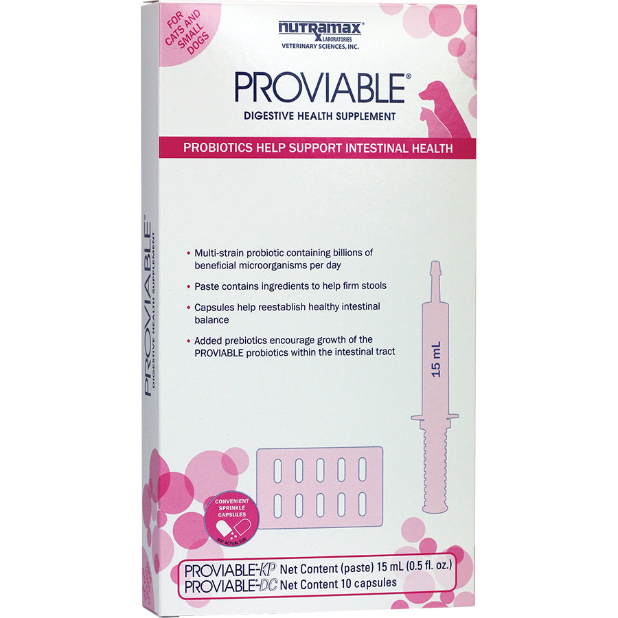Nutramax Proviable kit for cats and small dogs