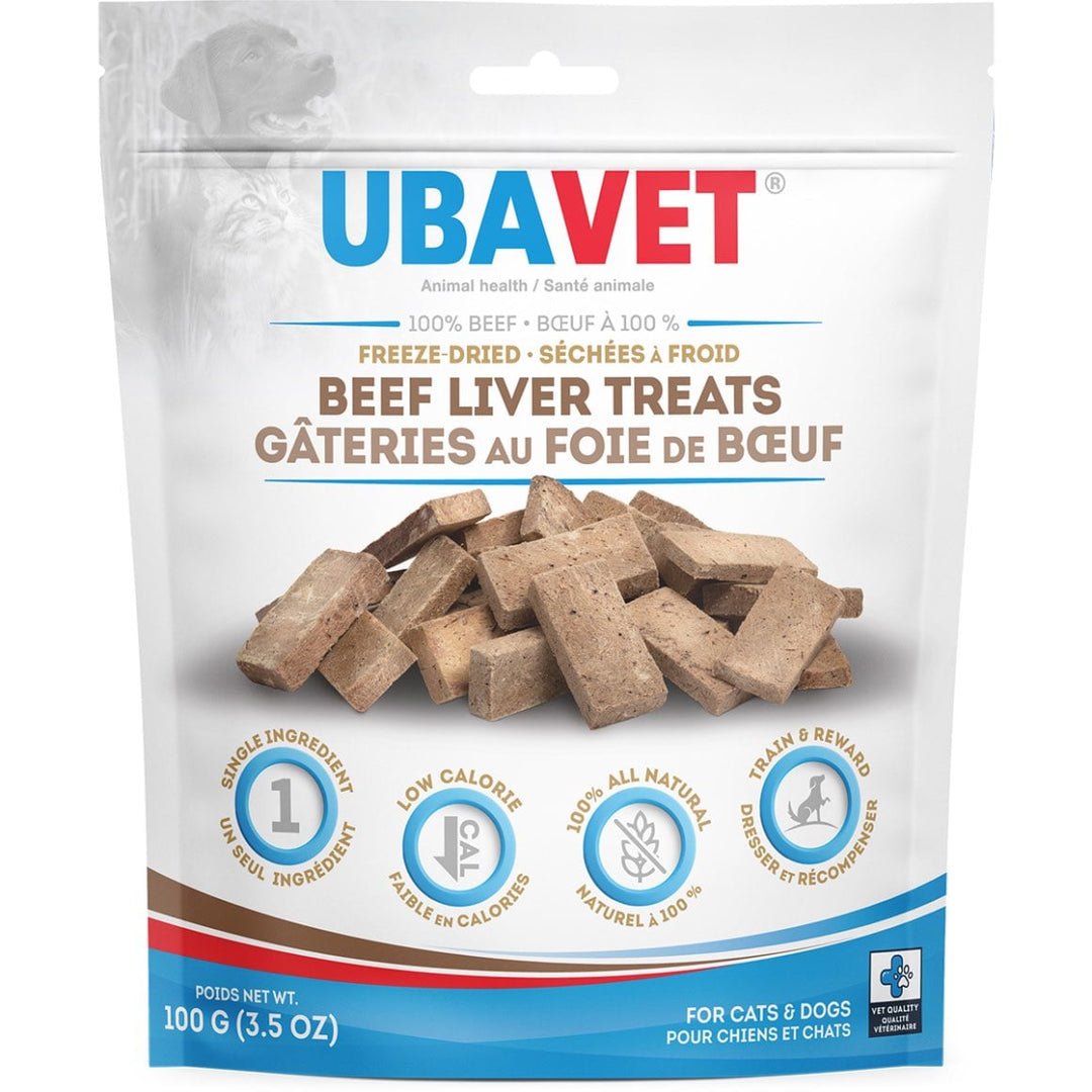 Ubavet Freeze Dried Beef Liver Treats for Dogs