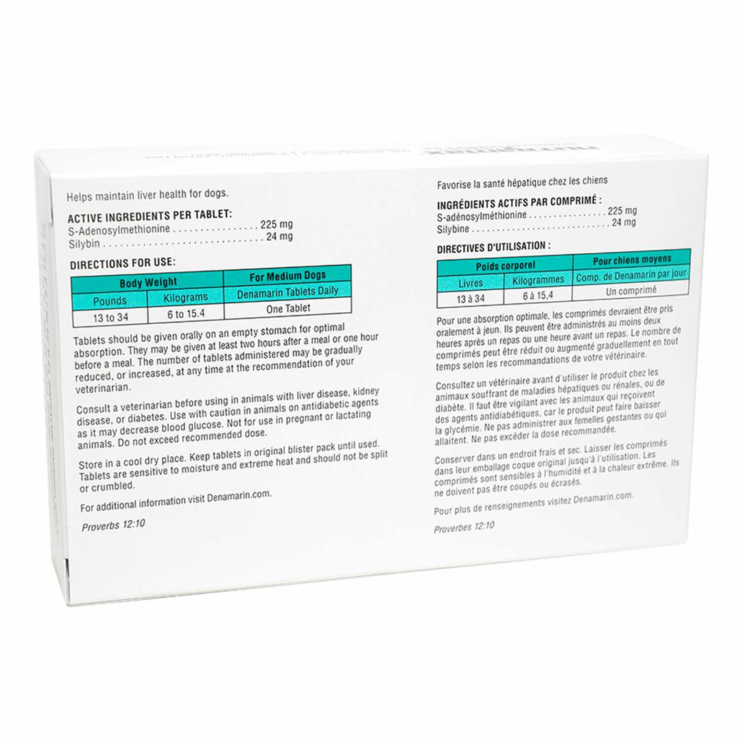 Denamarin Coated Tablets for Medium Dogs 225mg, 30 Tablets