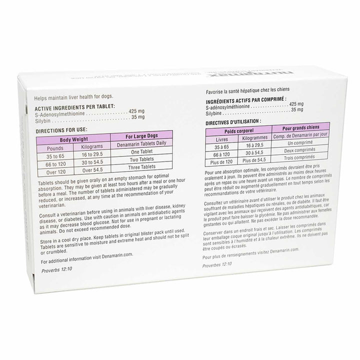 Denamarin Coated Tablets for Large Dogs 425mg, 30 Tablets