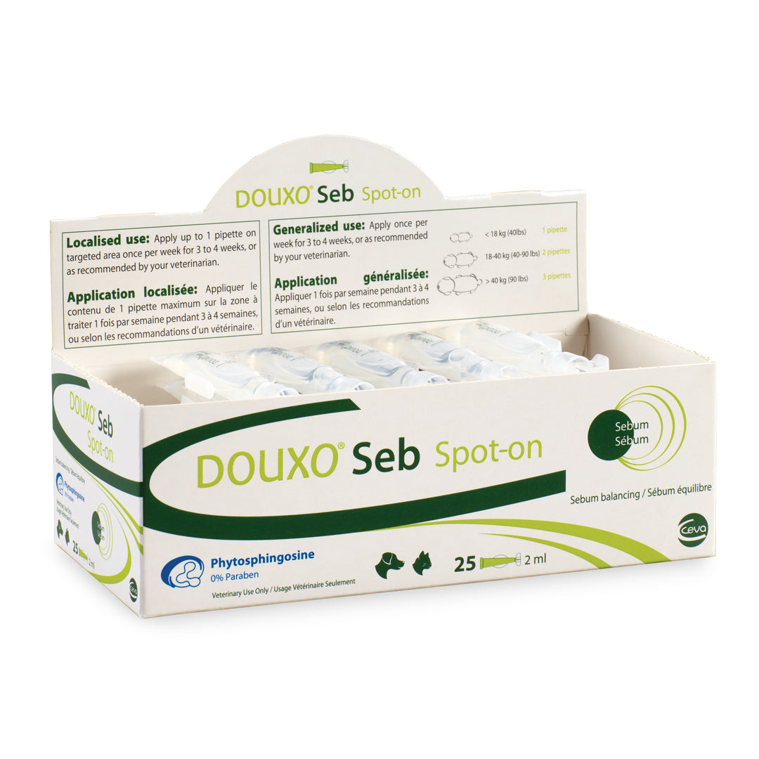 Ceva DOUXO Seb Spot-On for Dogs &amp; Cats, 5 x 2 ml