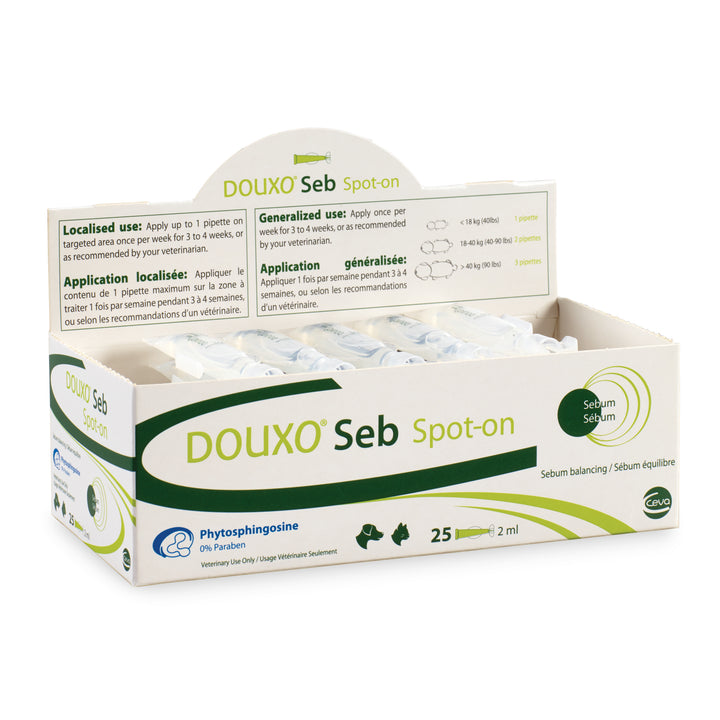 Ceva DOUXO Seb Spot-On for Dogs &amp; Cats, 5 x 2 ml