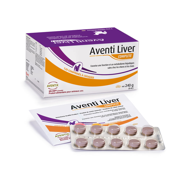 Aventi Liver Complete chewable tablets liver supplement for dogs and cats
