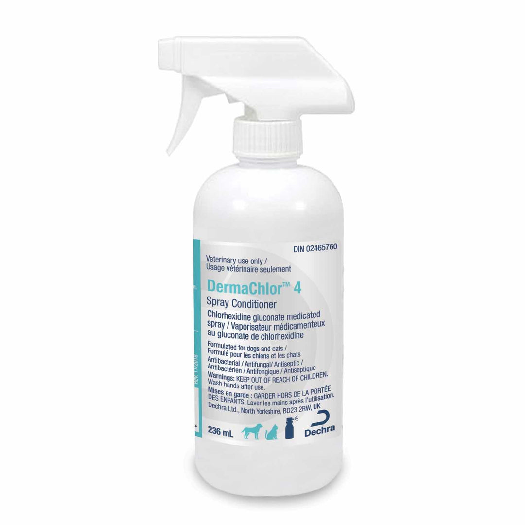 Dechra DermaChlor 4 Spray Conditioner for Dogs &amp; Cats 236ml