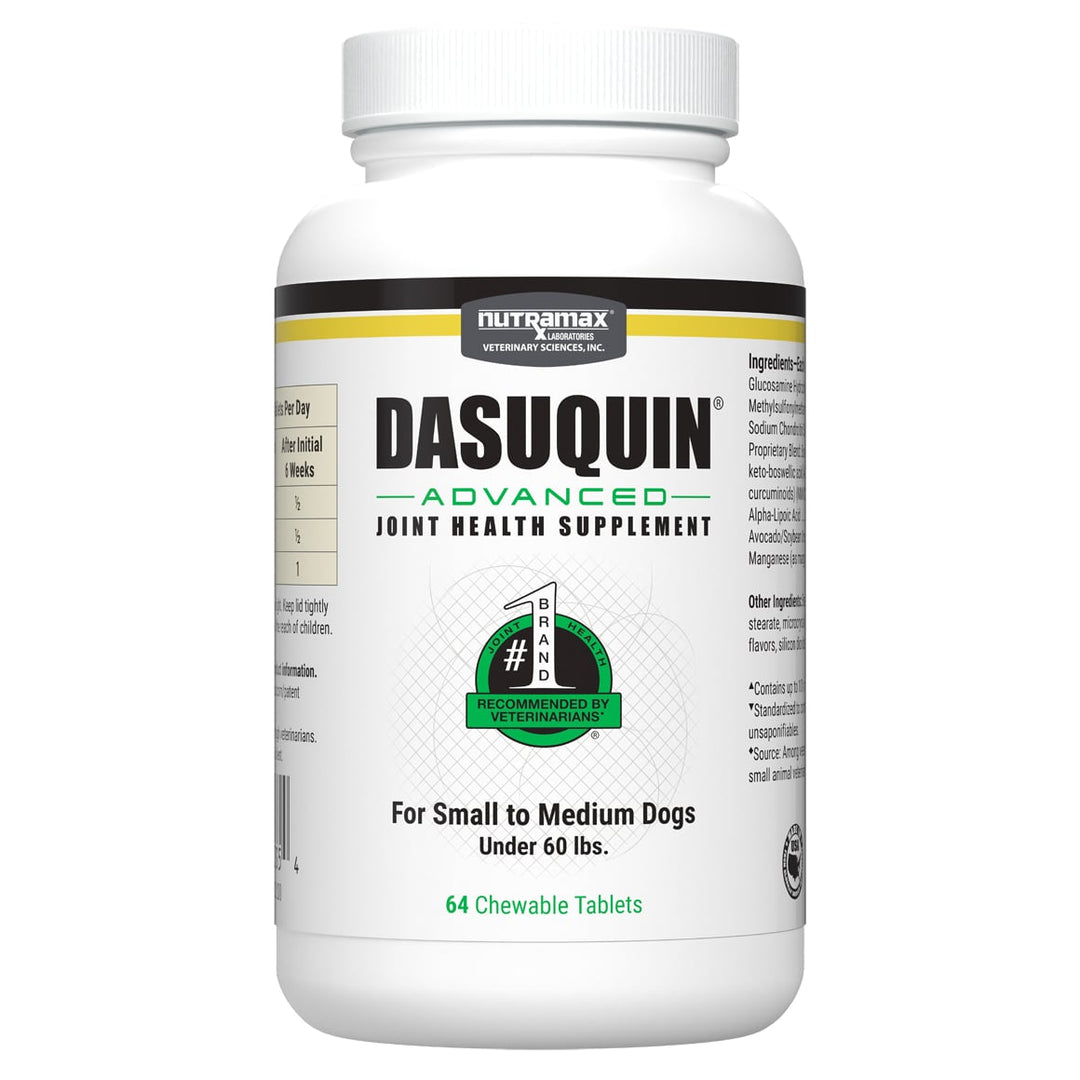 Nutramax Dasuquin Advanced Chewable for Small to Medium Dogs - 64 Tablets