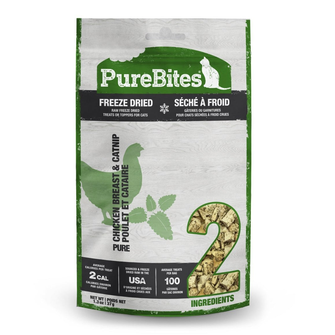 PureBites Freeze-Dried Cat Treats 37g Chicken and Catnip
