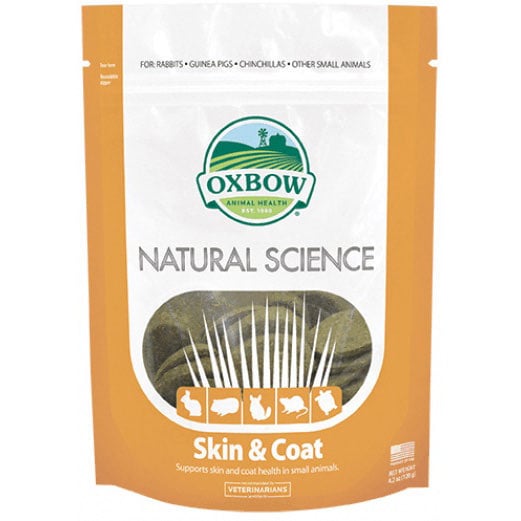 Oxbow Natural Science Skin &amp; Coat Support Supplement for Small Animals 120g