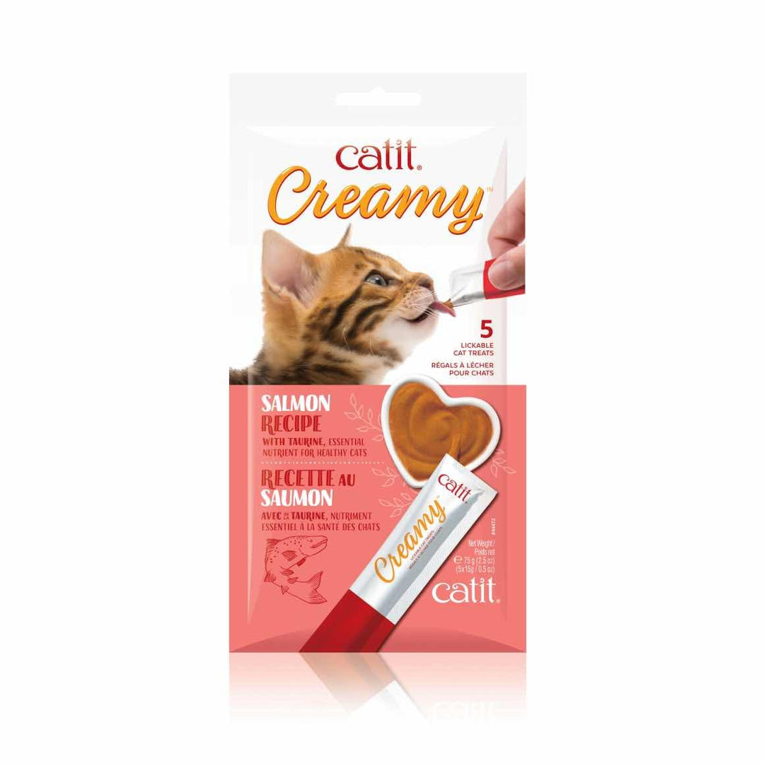 Catit Creamy Lickable Cat Treats Salmon 5-Pack