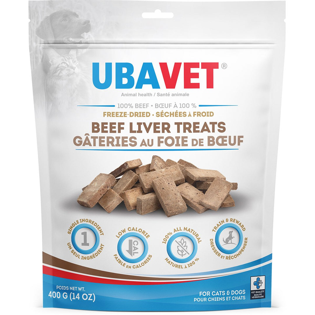 Ubavet Freeze Dried Beef Liver Treats for Dogs