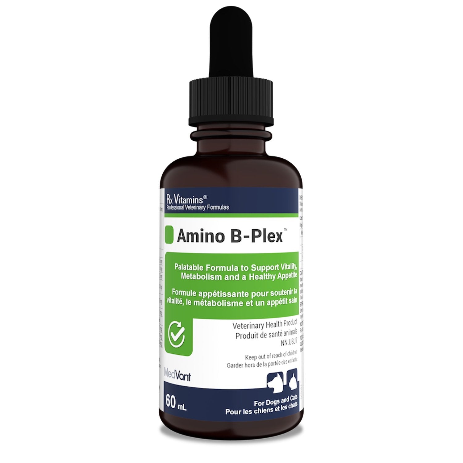 Rx Vitamins Amino B-Plex amino acid and B-vitamin liquid for dogs and cats bacon flavour