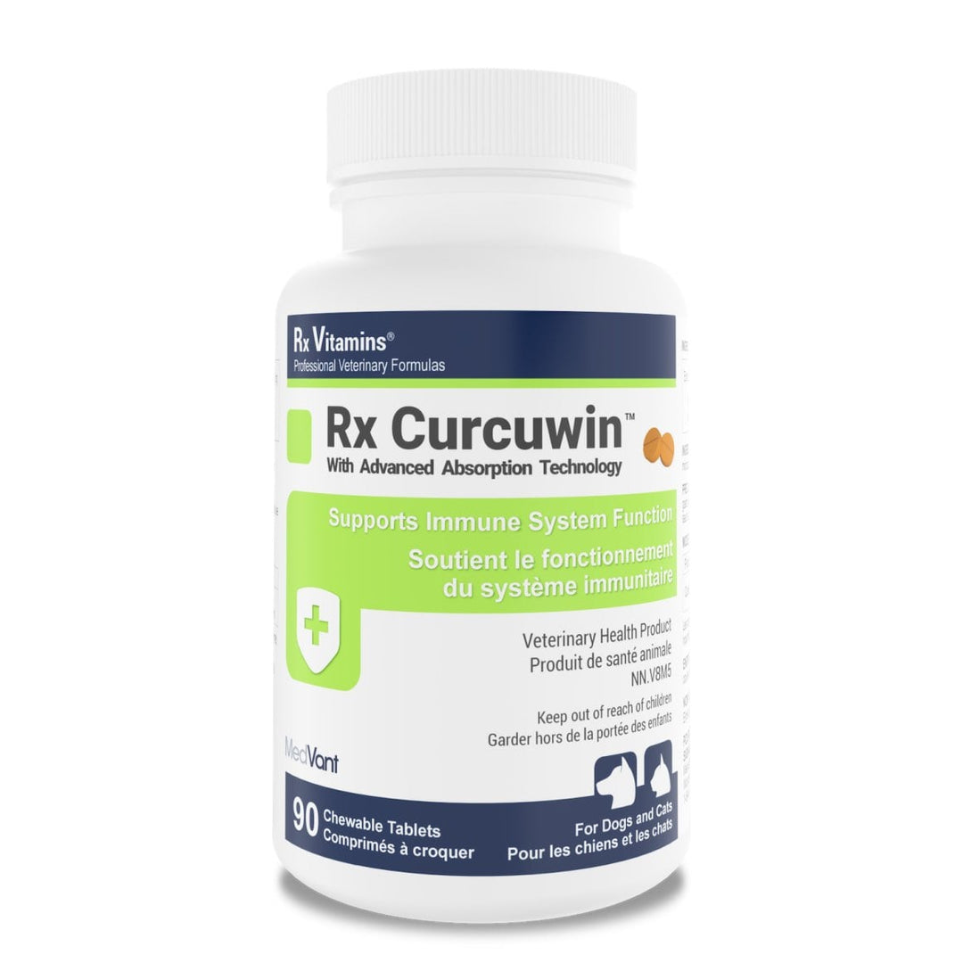 Rx Vitamins CurcuWIN Enhanced Curcumin Chewable Tablets for Dogs, 90 Tablets