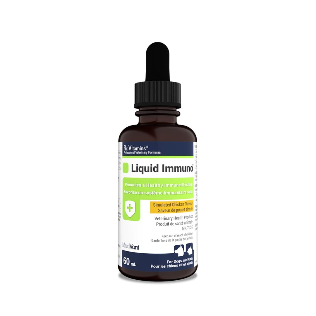 Rx Vitamins Liquid Immuno Immune Support Liquid - Chicken for Dogs &amp; Cats, 60 ml