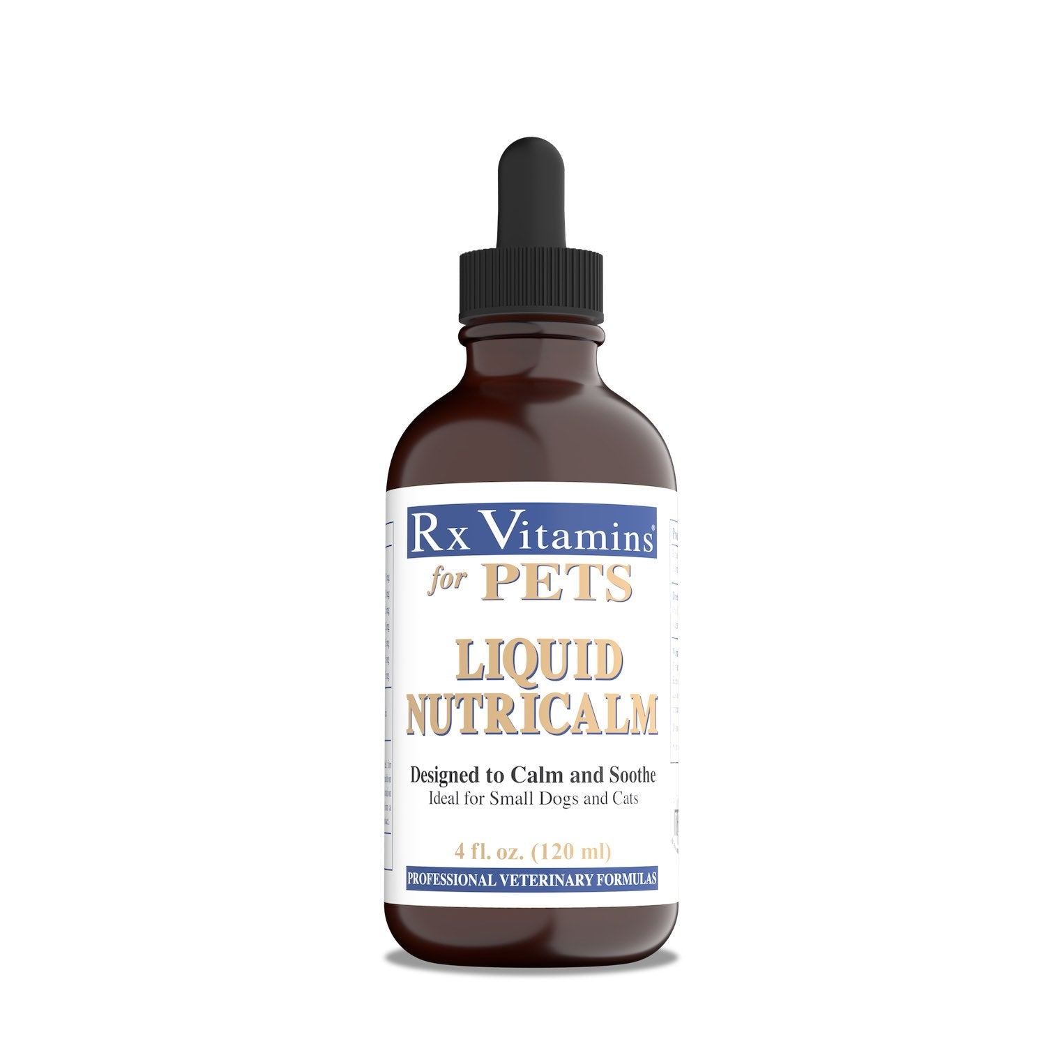 Rx Vitamins Liquid NutriCalm herbal calming liquid for dogs and cats 120ml bottle