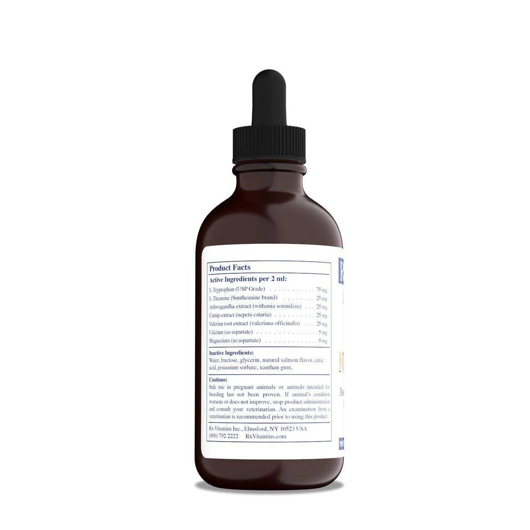 Rx Vitamins Liquid NutriCalm Calming Liquid for Dogs &amp; Cats, 120 ml