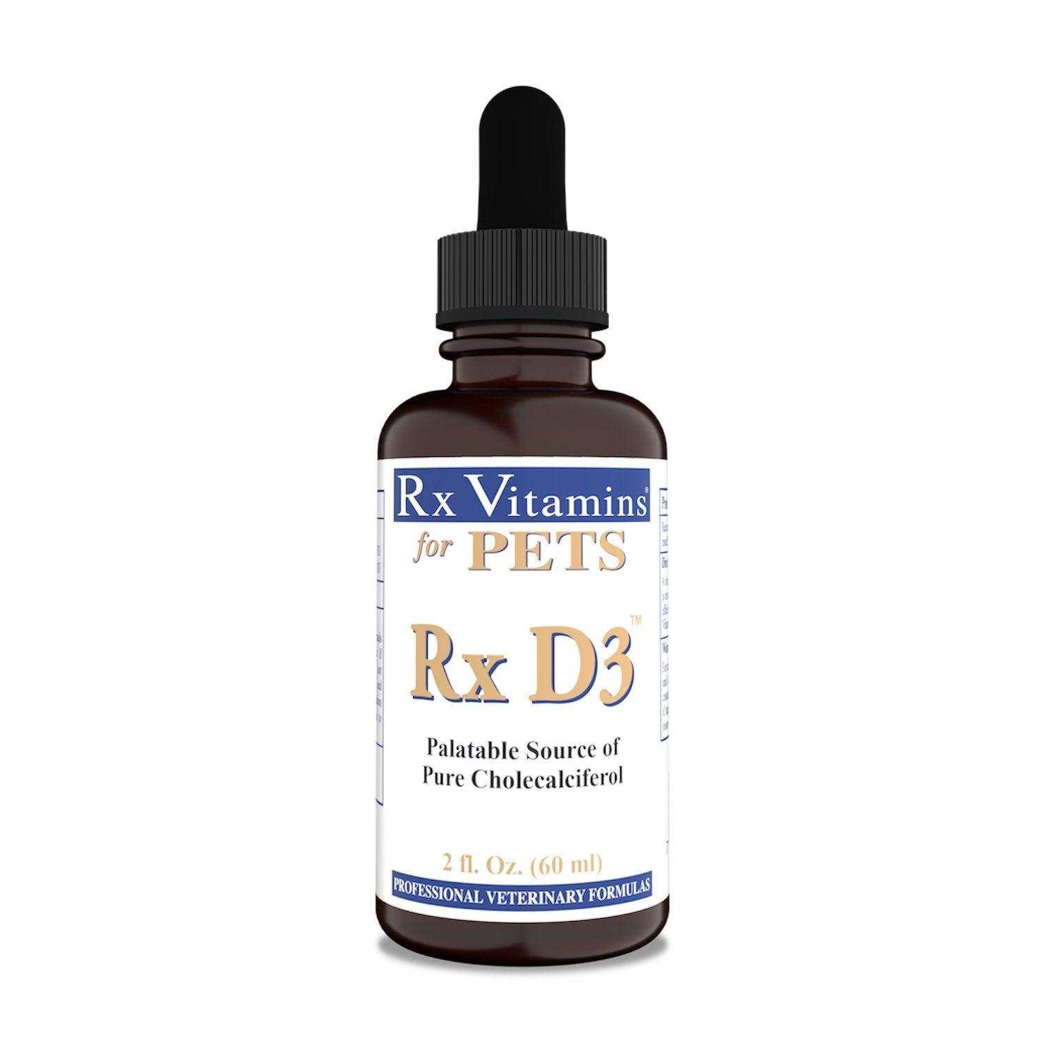 Rx Vitamins Rx D3 vitamin D3 liquid for dogs and cats bottle