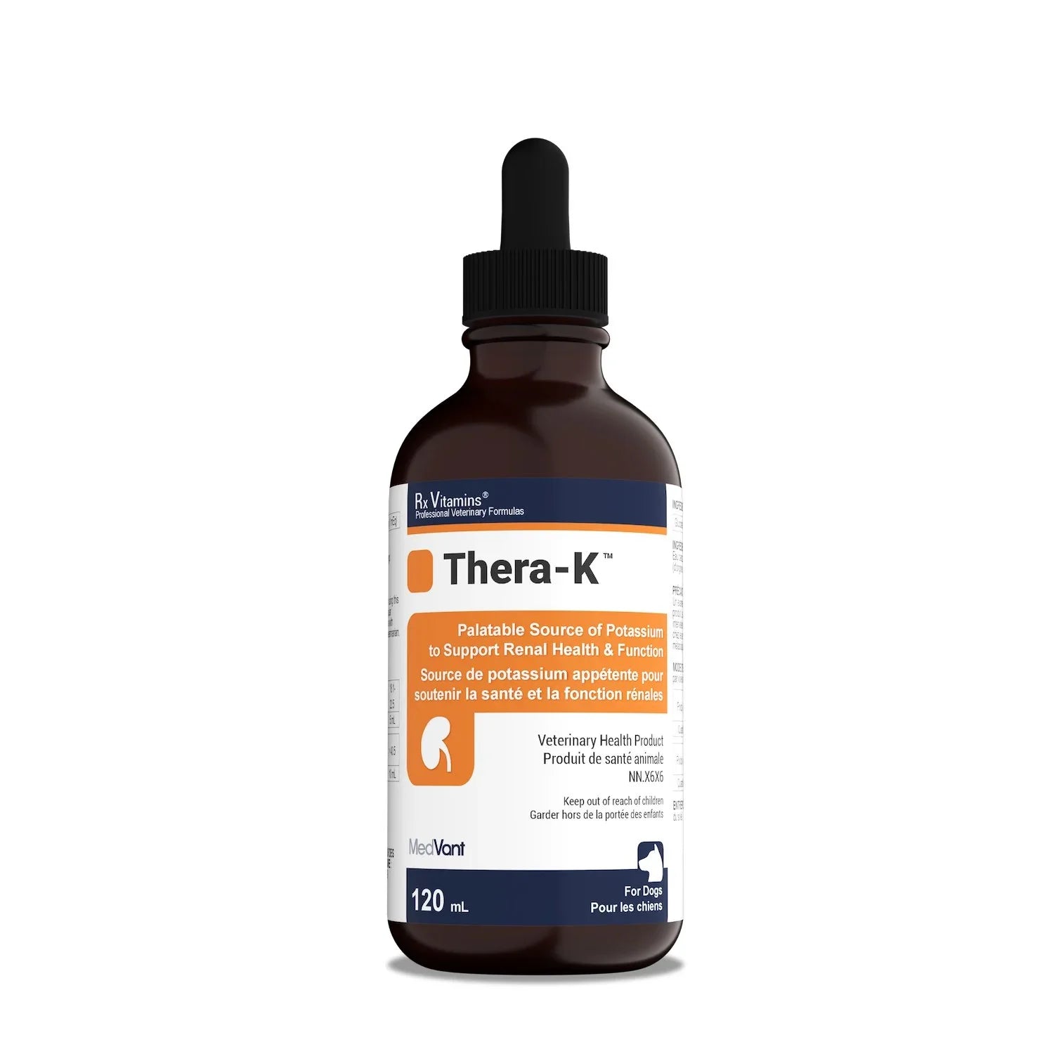 Rx Vitamins Thera-K vitamin K1 bacon liquid for dogs and cats bottle