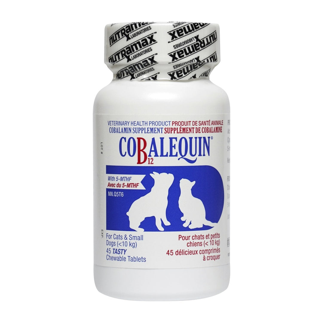 Nutramax Cobalequin Chewable Tablets for Cats &amp; Small Dogs - 45 Count