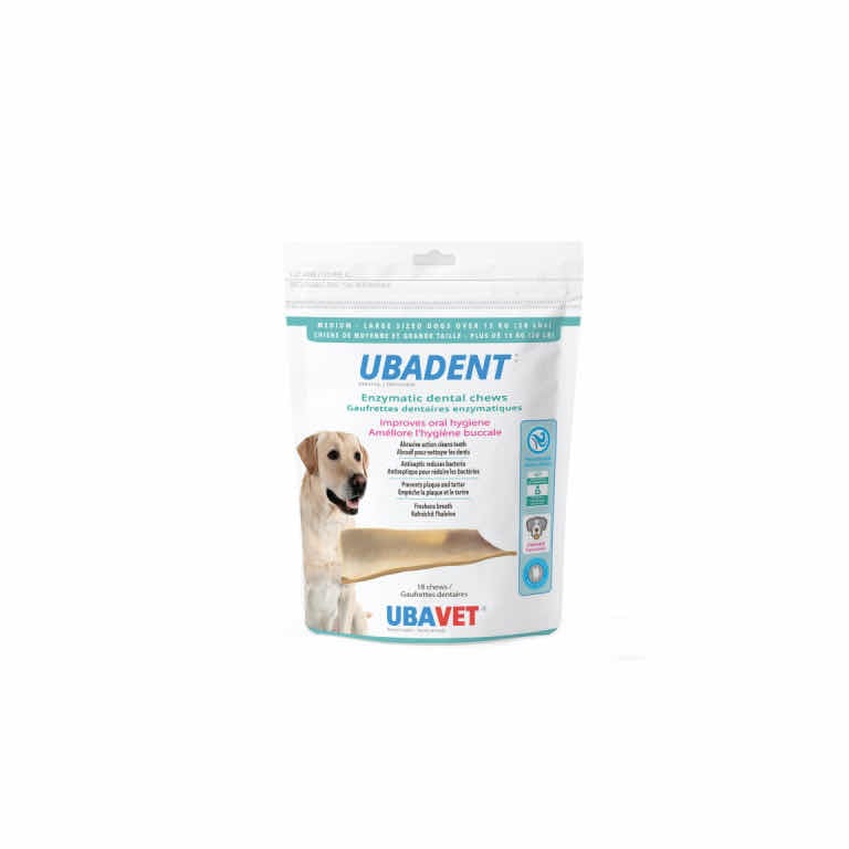 Ubavet Ubadent Enzymatic Dental Chews Original Large for Dogs