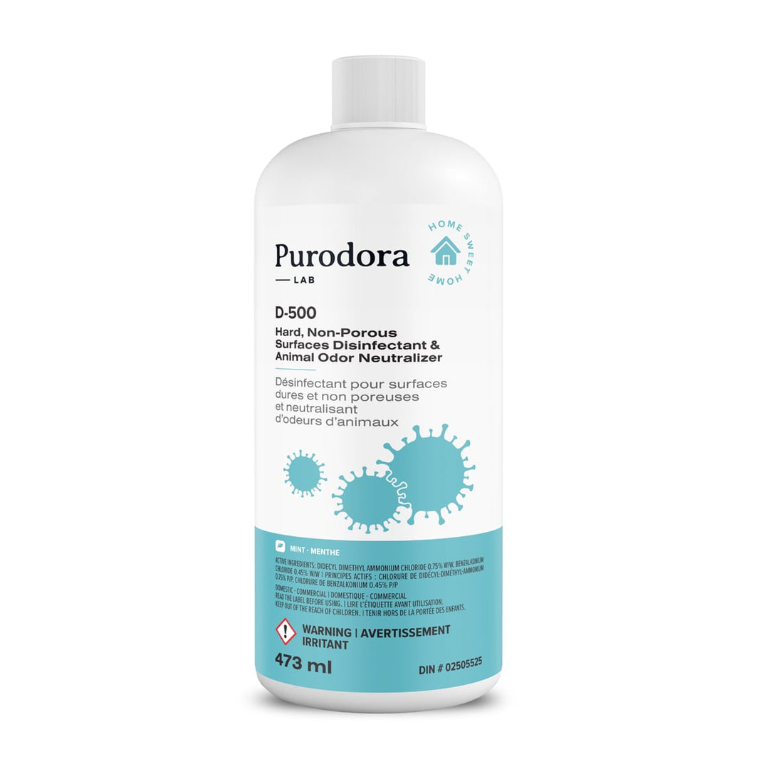 Purodora D-500 Hard Surfaces Disinfectant &amp; Animal Odor Neutralizer 473ml