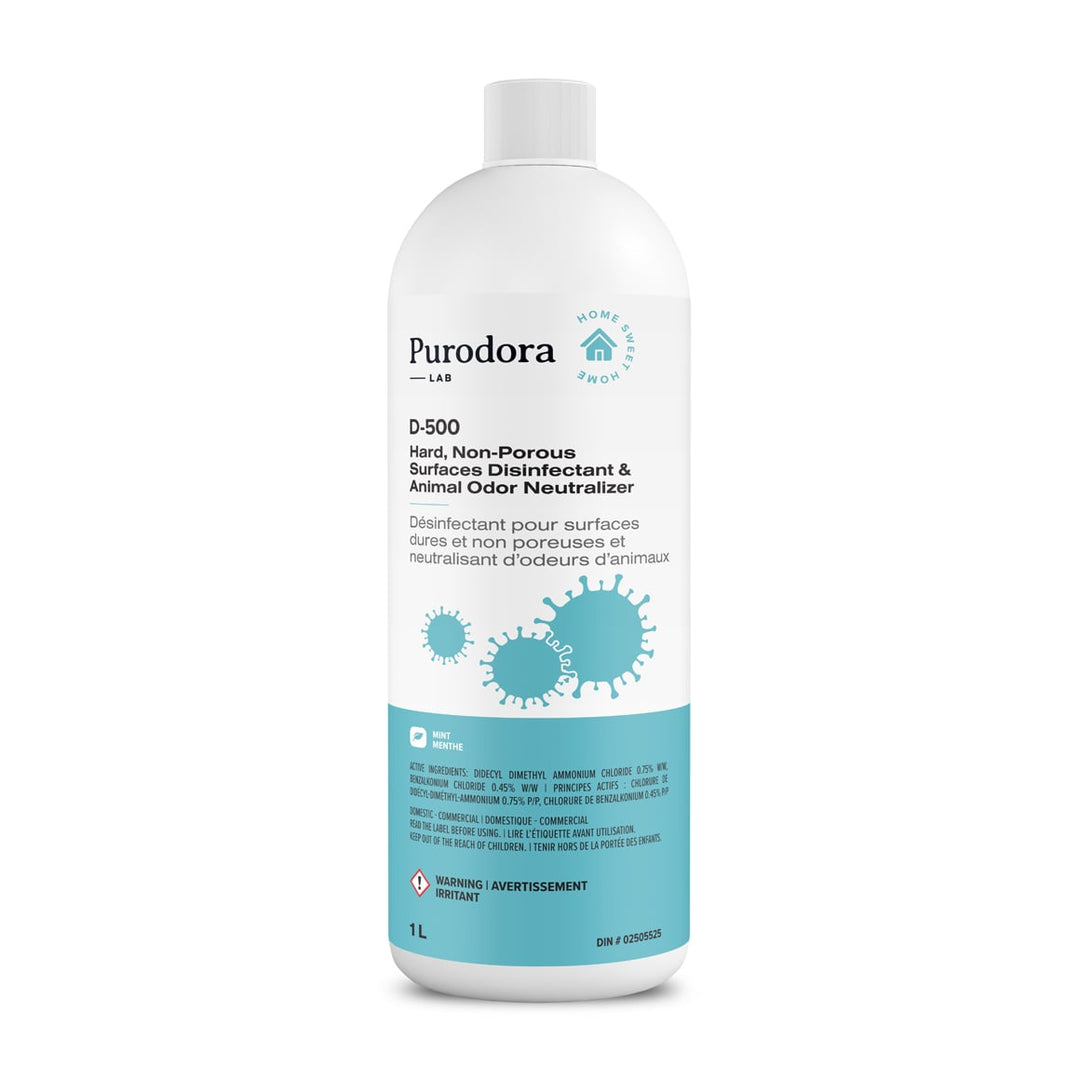 Purodora D-500 Hard Surface Disinfectant &amp; Animal Odor Neutralizer 1L