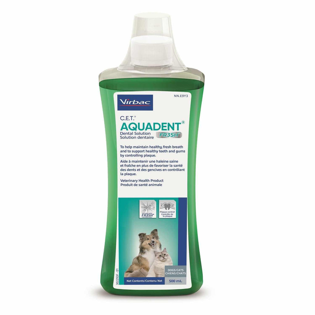 Virbac C.E.T. Aquadent FR3SH Water Additive for Dogs &amp; Cats 500ml