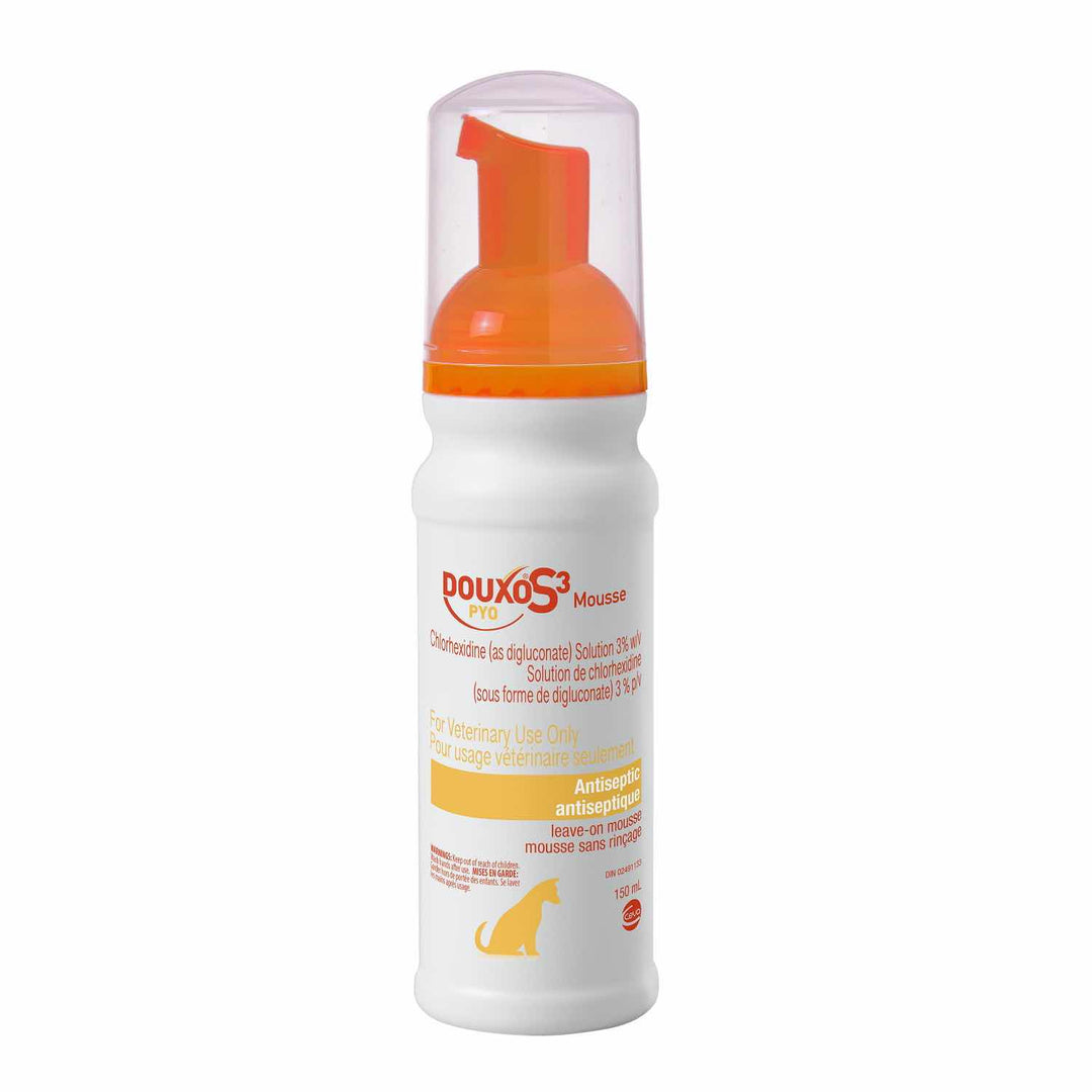 Ceva DOUXO S3 PYO Antiseptic Mousse for Dogs &amp; Cats, 150 ml