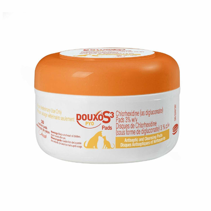 Ceva DOUXO S3 PYO Antiseptic Pads for Dogs &amp; Cats, 30 Pads