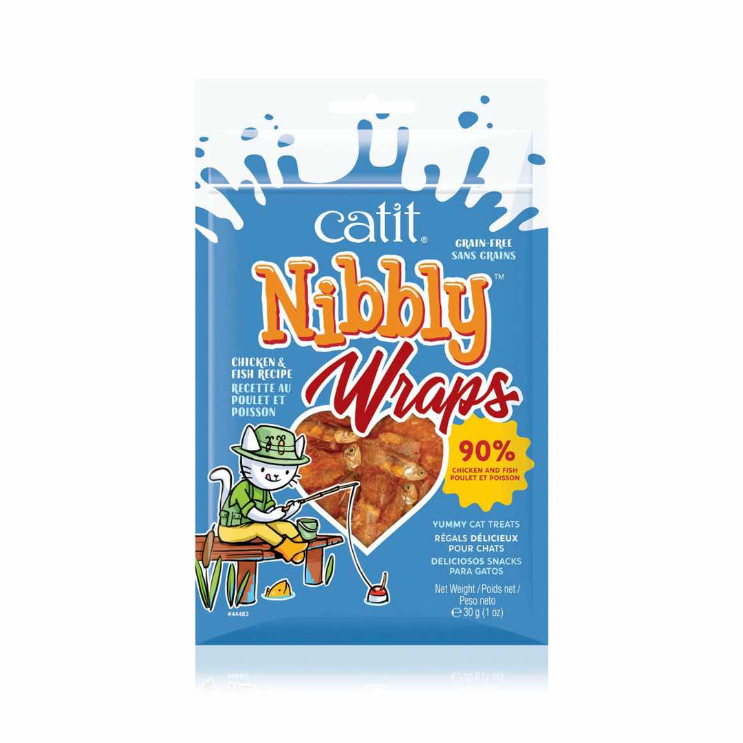Catit Nibbly Wraps Chicken and Fish Cat Treats 30g