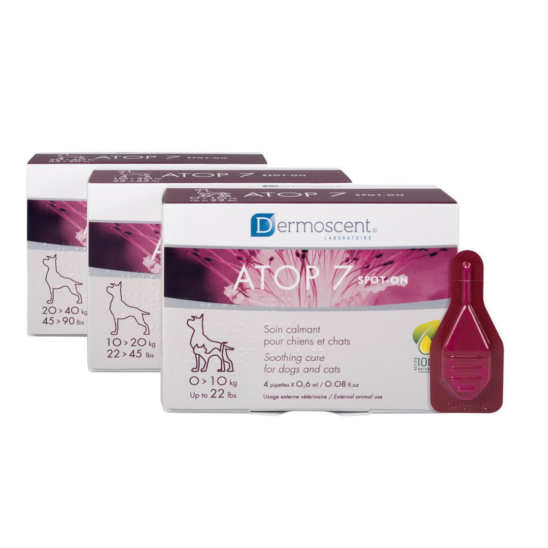Dermoscent Atop 7 Spot-On for Dogs and Cats - 4 x 0.6ml (20-40kg)