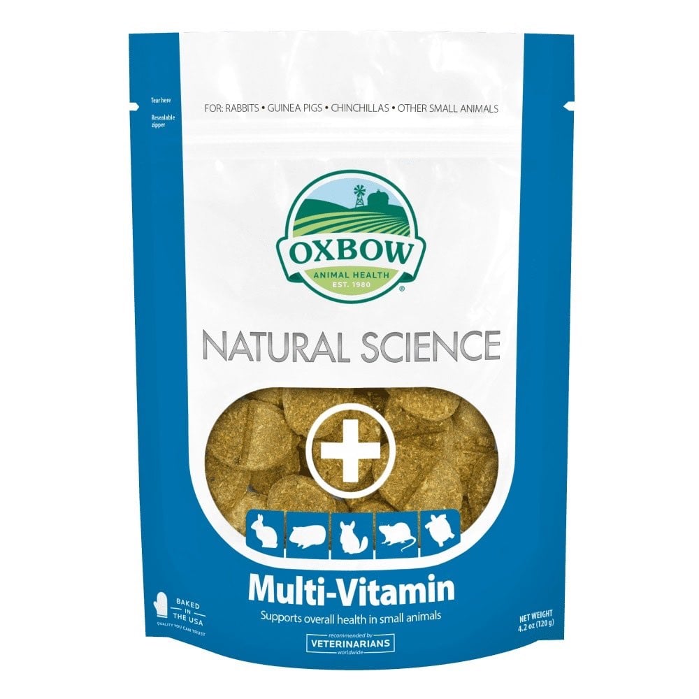 Oxbow Natural Science Multi-Vitamin Original Chewable Tablets for Small Animals - 60 Count