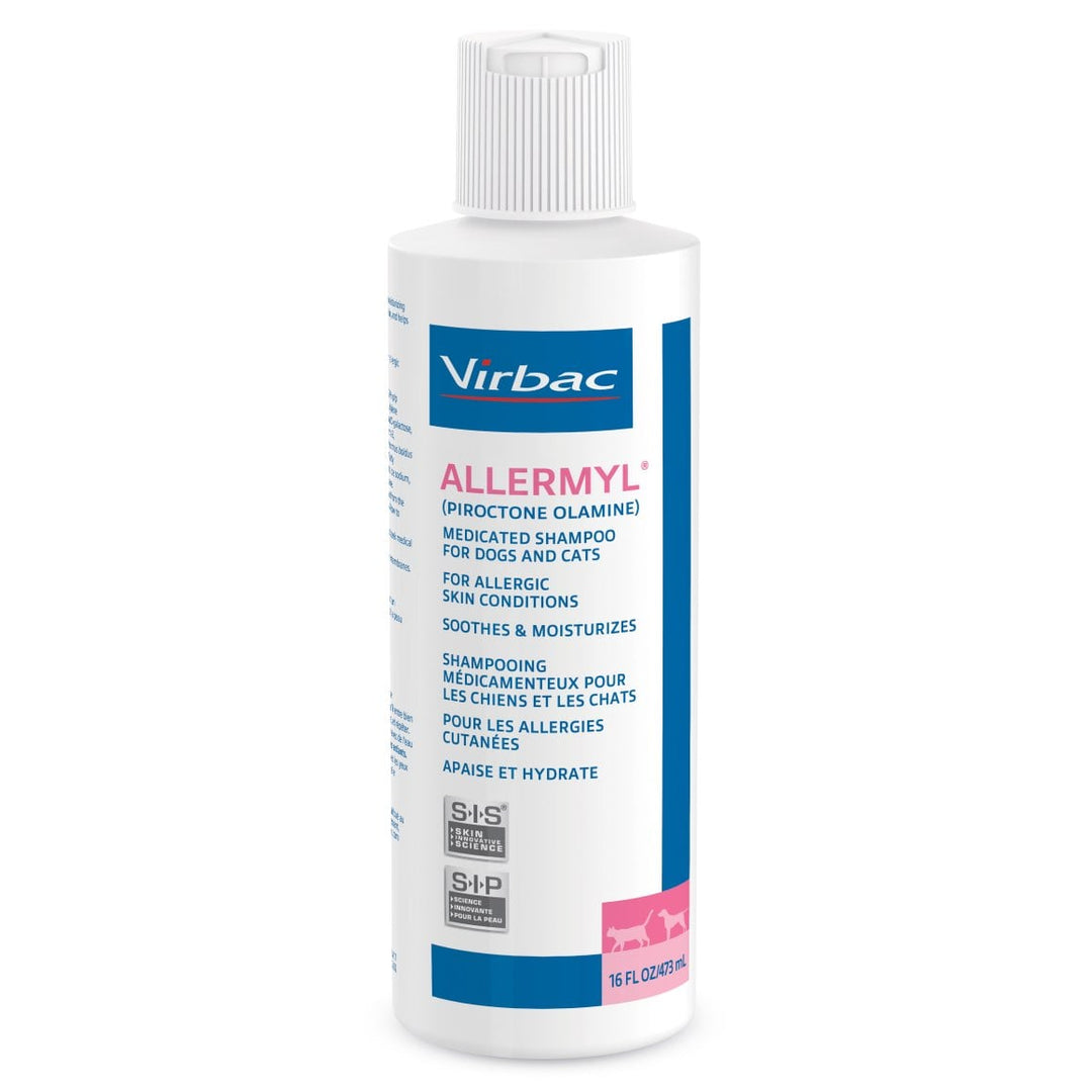 Virbac Allermyl Antiseptic Antifungal Shampoo for Dogs &amp; Cats 473ml