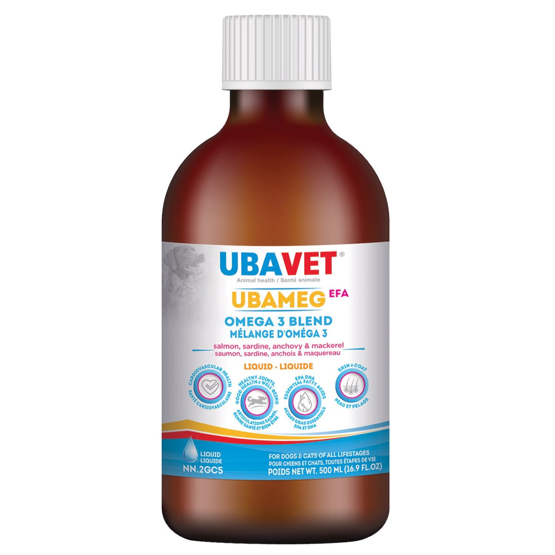 Ubavet Ubameg EFA Omega-3 Four Blend Liquid for Dogs &amp; Cats