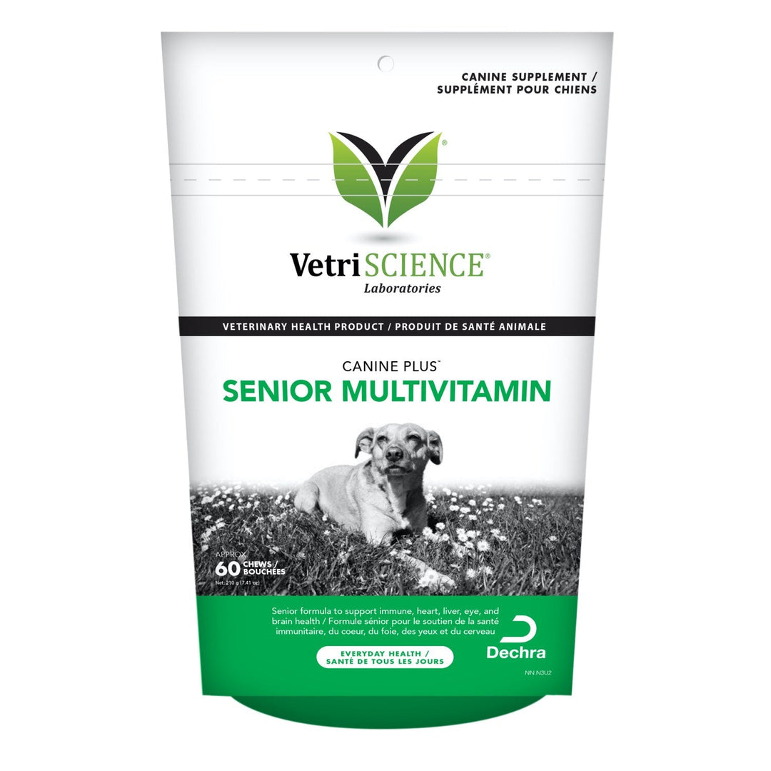 VetriSCIENCE Canine Plus Senior Multivitamin Chews for Dogs 60 Count