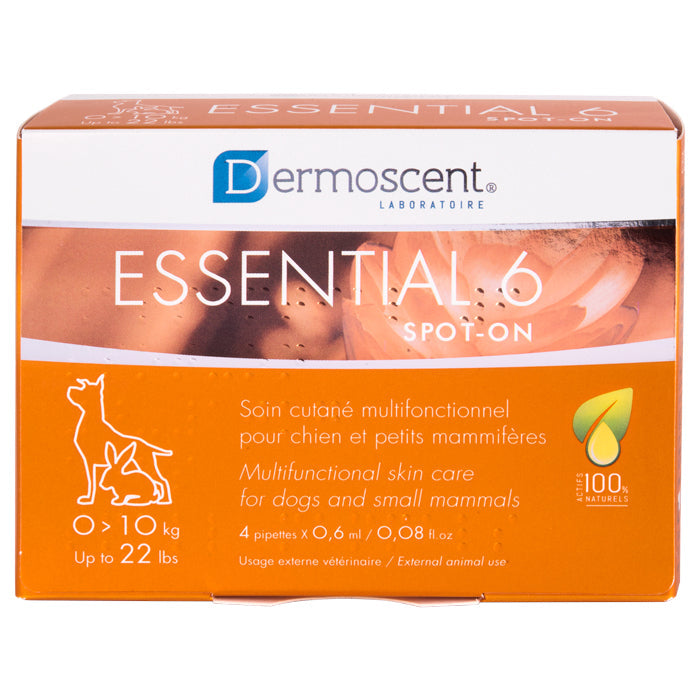 Dermoscent Essential 6 Spot-On for Dogs 20-40kg (4 x 2.4ml)