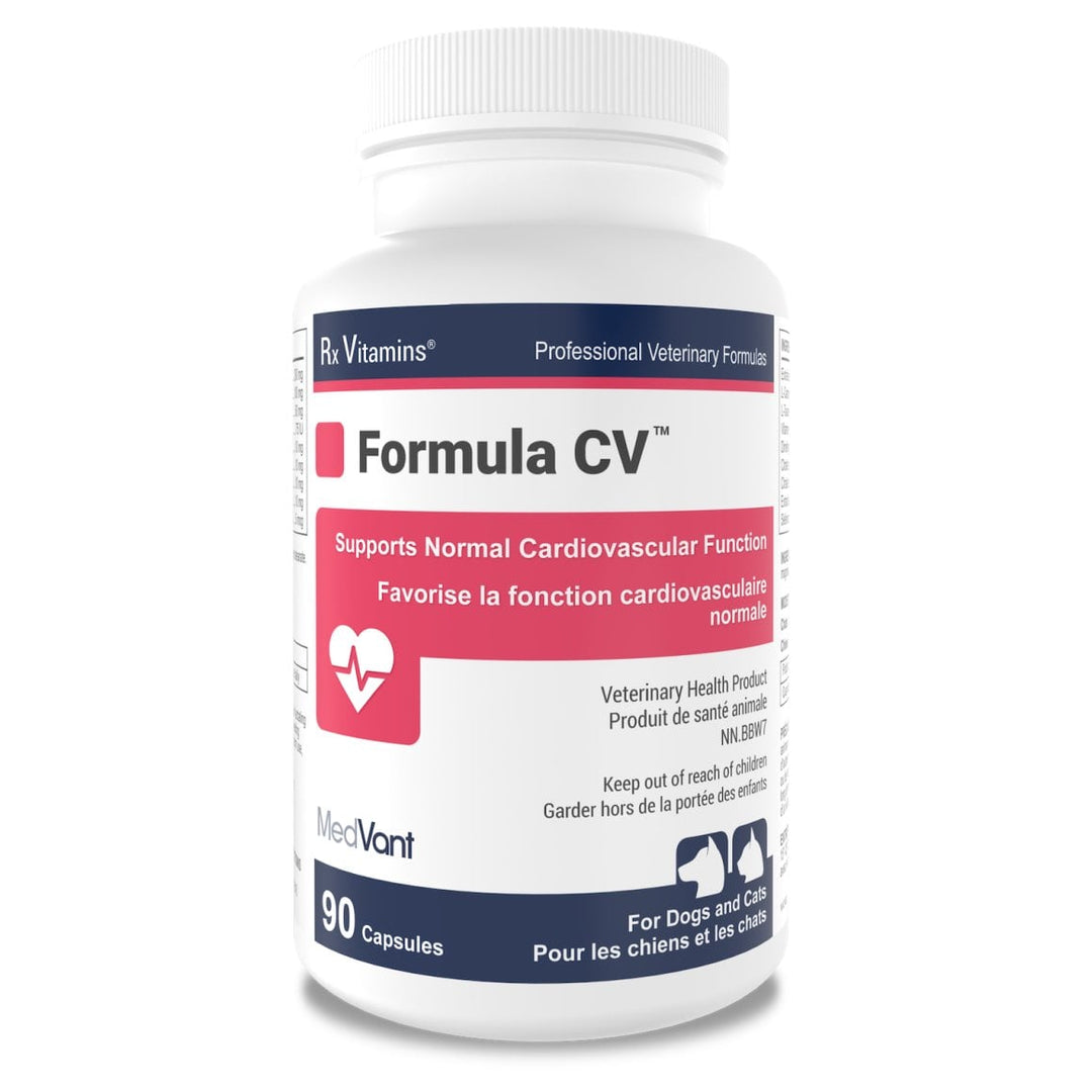 Rx Vitamins Formula CV Cardiac Support Capsules for Dogs &amp; Cats, 90 Capsules