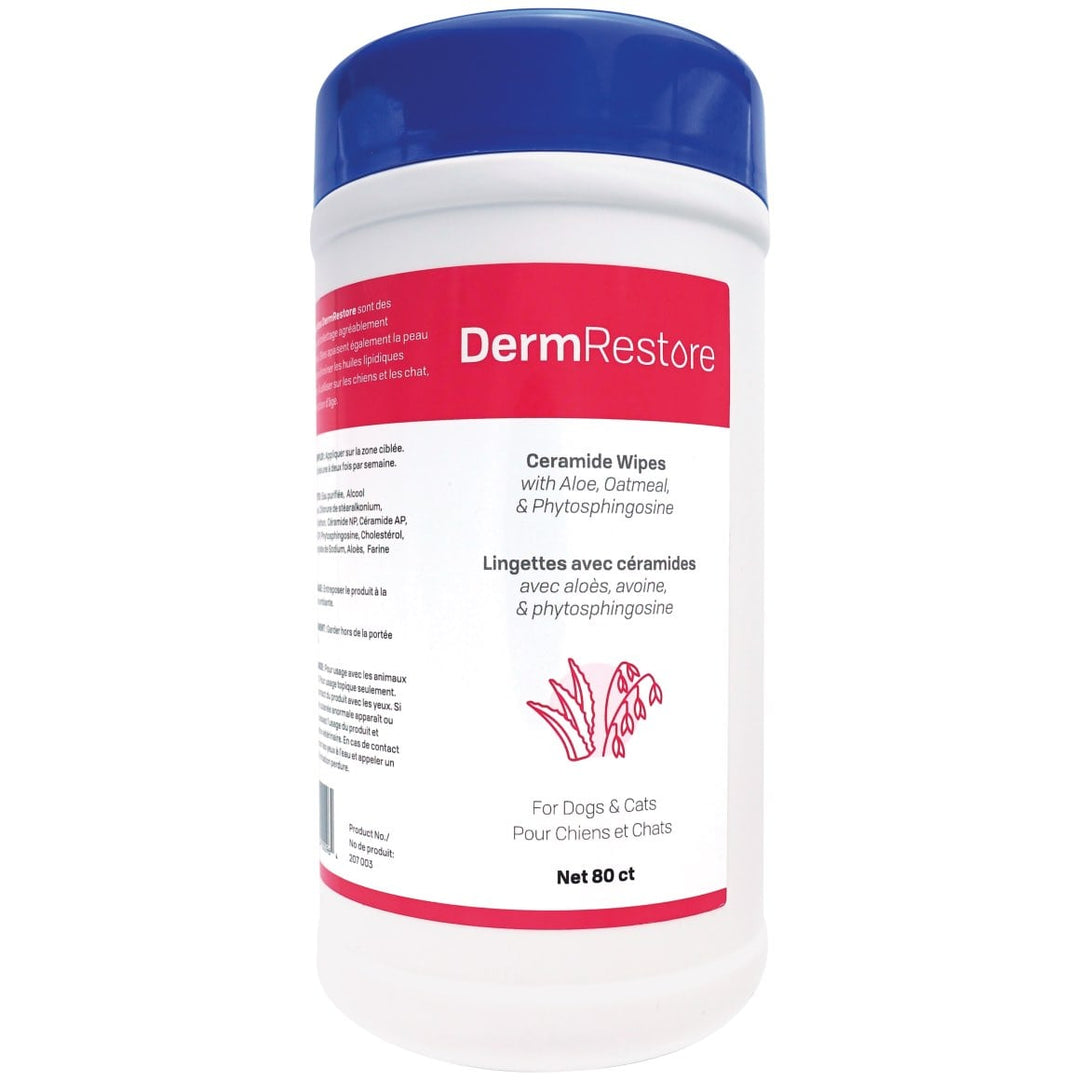 ProConcepts Animal Health Wipes DermRestore for Cats and Dogs - 80 Wipes