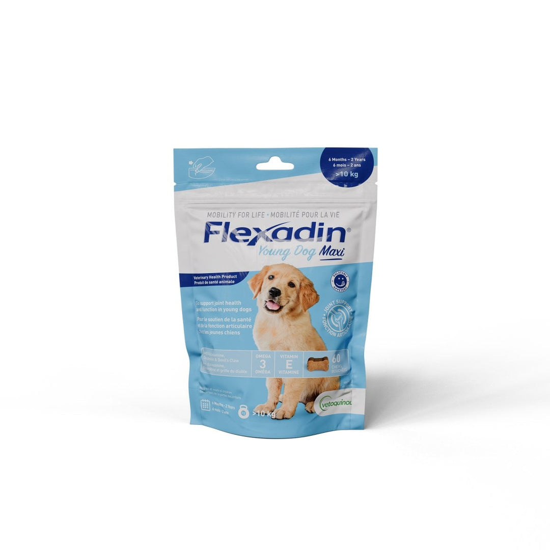 Vetoquinol Flexadin Young Dog Maxi Joint Chews Chicken 60 Pack