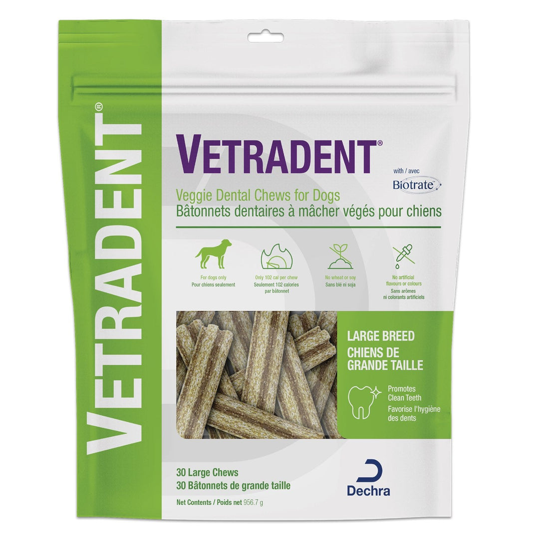 Vetradent Veggie dental chews for large breed dogs Vegetables